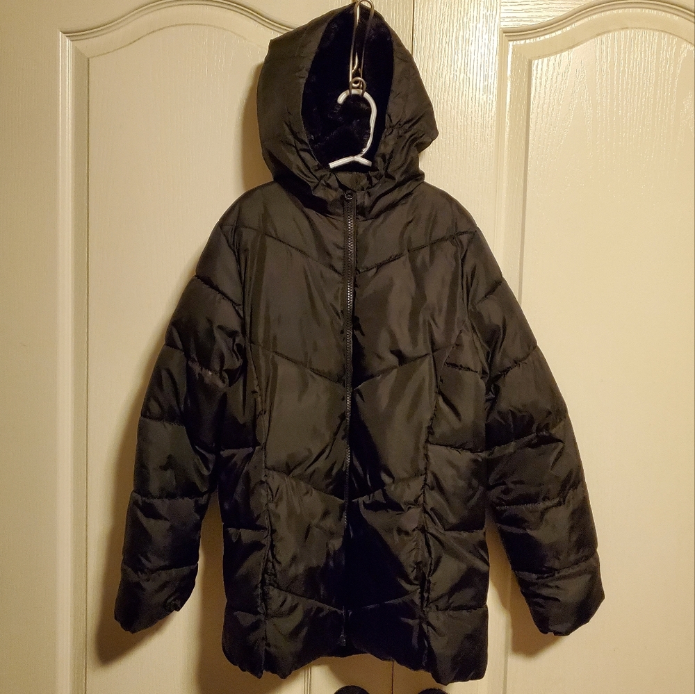 Swiss Tech boys Puffer Coat, size boys large(10-12), black